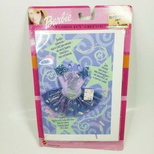 Barbie GREETING CARD with Outfit New Hallmark Perfect Gift For Barbie Collector